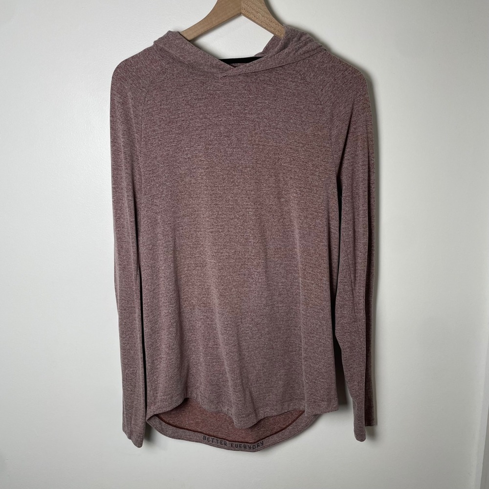 Lululemon Metal Vent Tech Hoodie Mens Medium Maroon Heathered Activewear